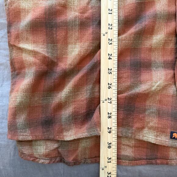 The Normal Brand Flannel Button Up Shirt Maple Glaze Plaid Hudson Size XXL - Picture 7 of 10